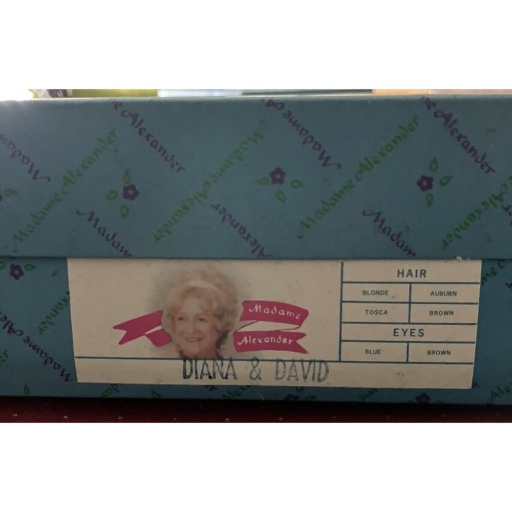 Madame Alexander 8" FAO Schwarz  DIANA & DAVID Pair w/ Wagon, 1989 - Picture 6 of 6